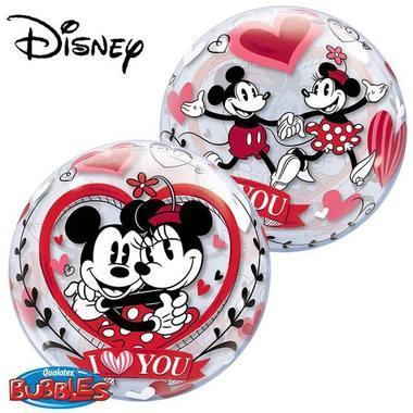 Balloon - Mickey & Minnie I Love You Bubble - KLOSH