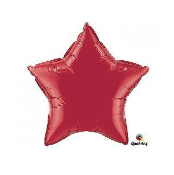 Balloon - Ruby Red Star Foil  - KLOSH