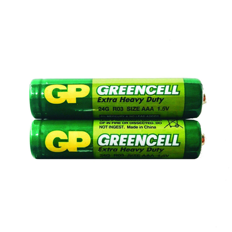 Batteries - GP Greencell Extra Heavy Duty AAA 2pcs Pack - KLOSH