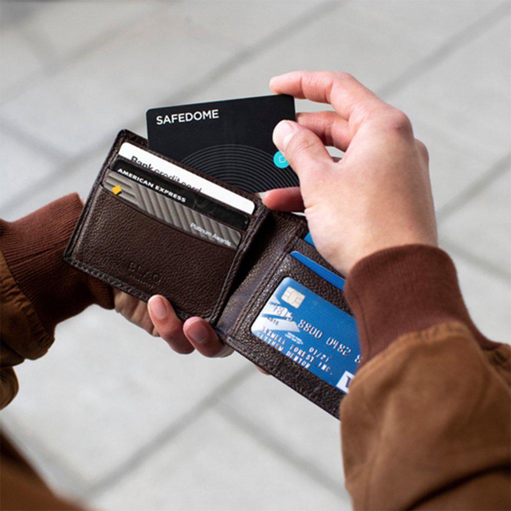 Bluetooth Tracker - Safedome Recharge with Fast Charger (Black) - KLOSH