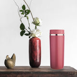 Bottle - Artiart Suction Ostrich Bottle Red - KLOSH