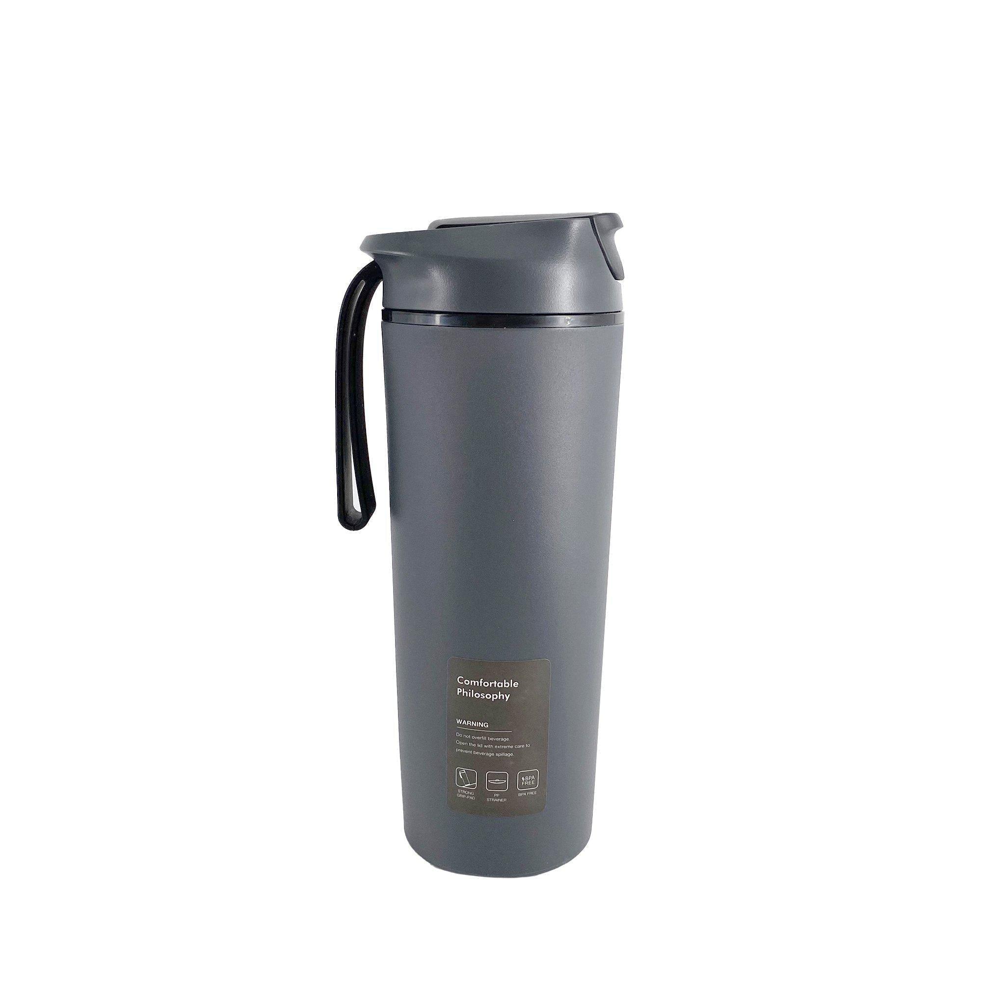 Bottle - Artiart Suction Rhino Bottle Dark Grey - KLOSH