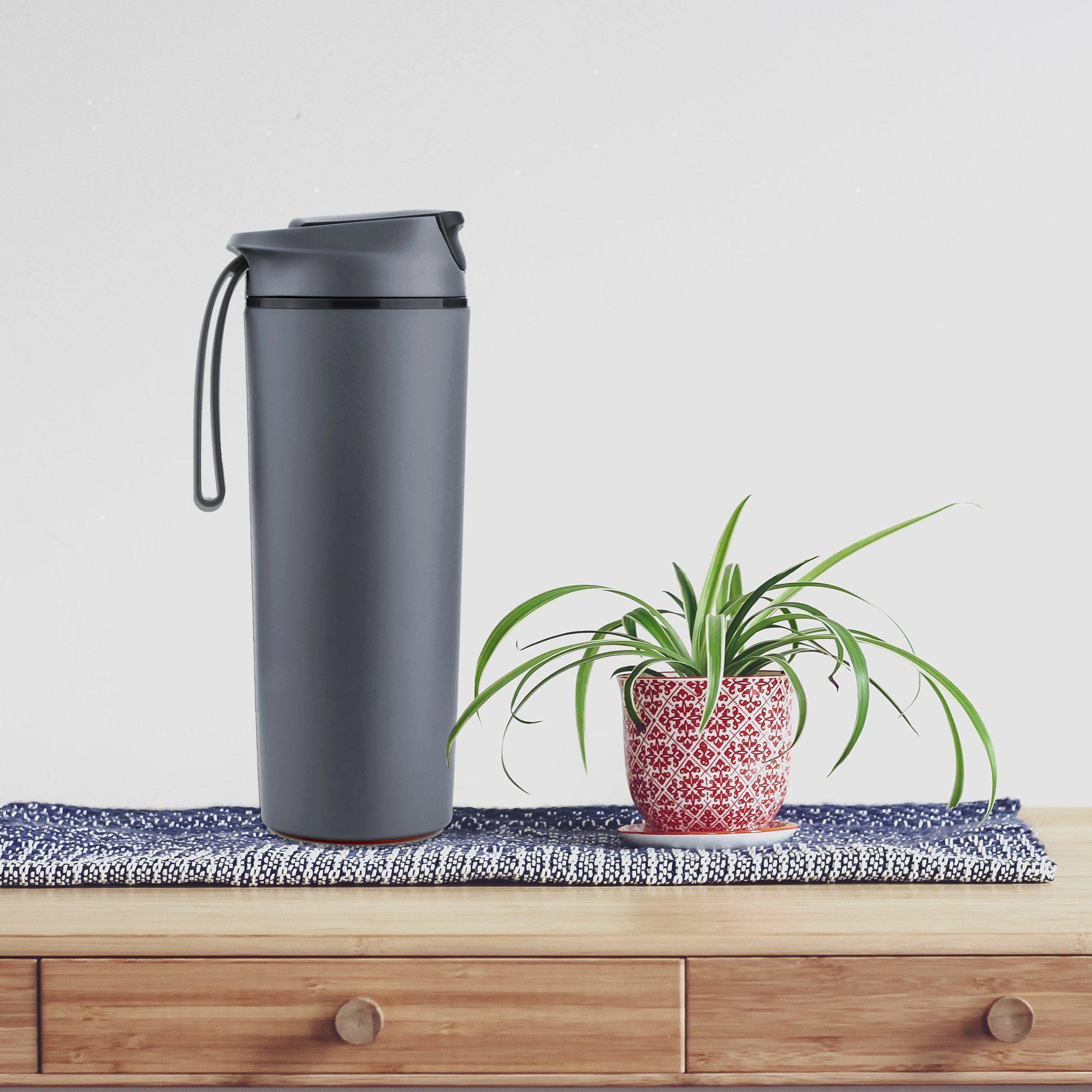 Bottle - Artiart Suction Rhino Bottle Dark Grey - KLOSH