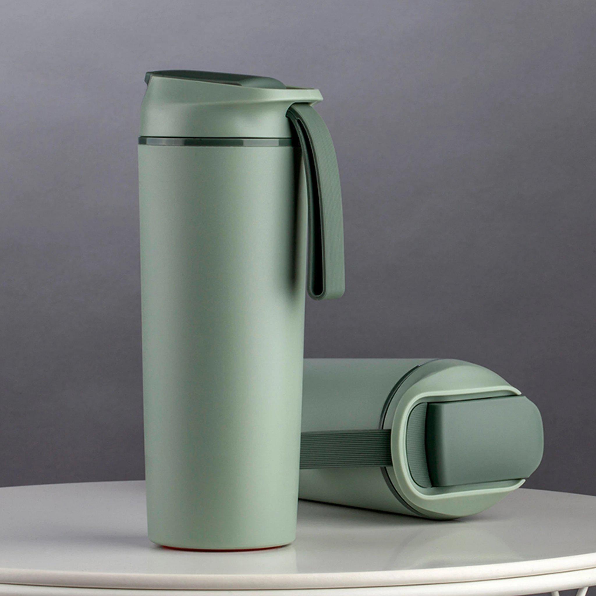 Bottle - Artiart Suction Rhino Bottle Green - KLOSH