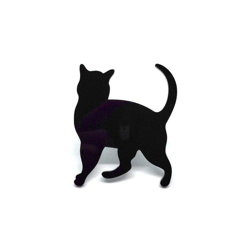 Brooch Pin - Black Cat (Acrylic) - KLOSH