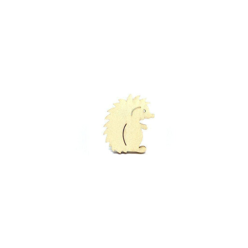 Brooch Pin - Cute Hedgehog (Wooden) - KLOSH