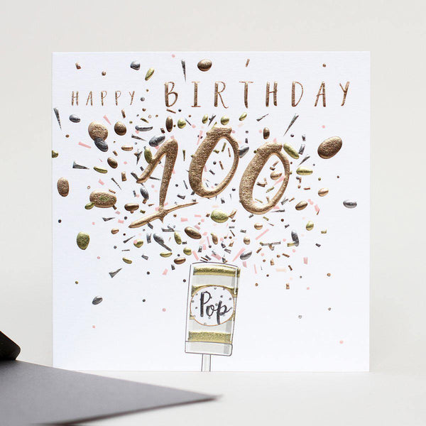 Card - 100th Day Baby Birthday Popper - KLOSH
