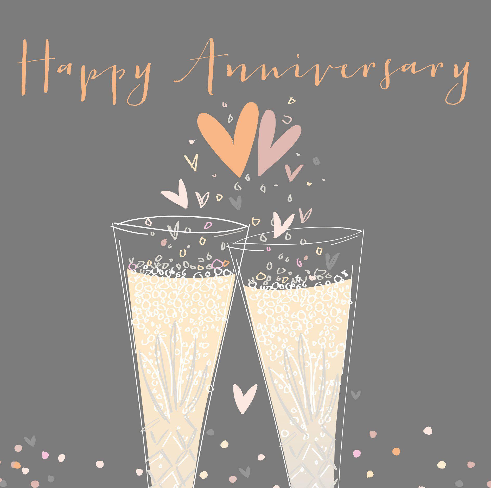 Card - Anniversary Glasses - KLOSH