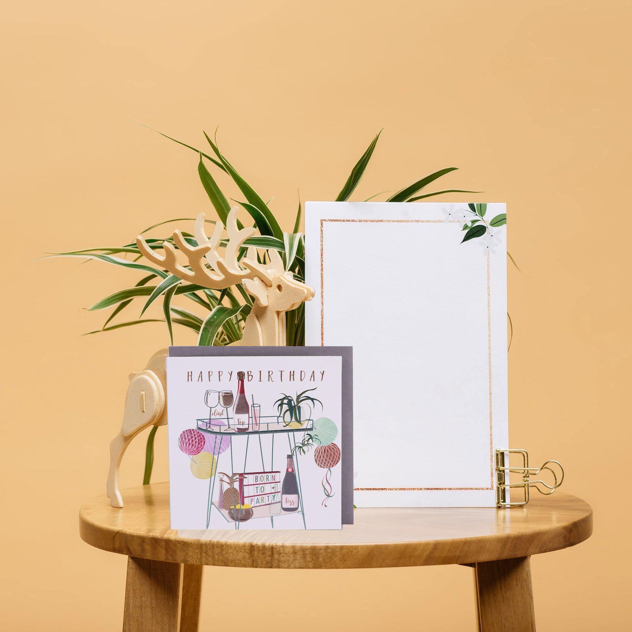 Card - Birthday Drinks Trolley - KLOSH