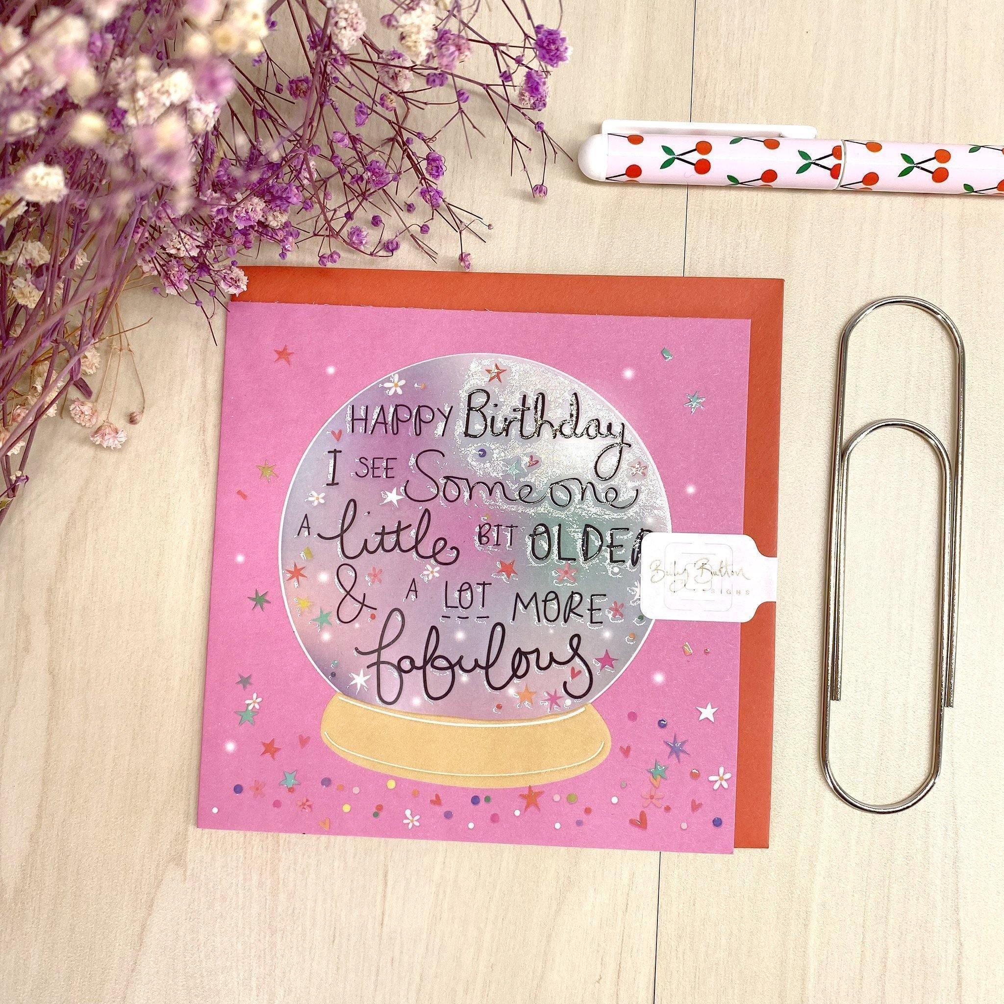 Card - Birthday Older & Fabulous - KLOSH