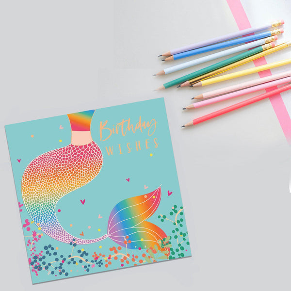 Card - Birthday Wishes Mermaid - KLOSH