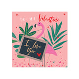 Card - Flamingo To My Valentine - KLOSH