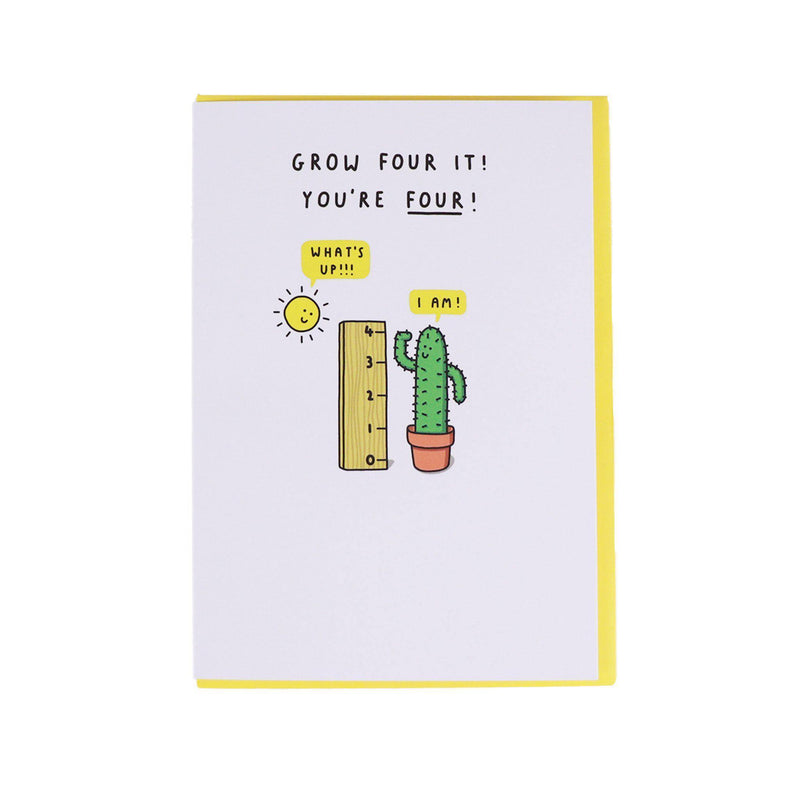 Card - Happy 4th Birthday - KLOSH