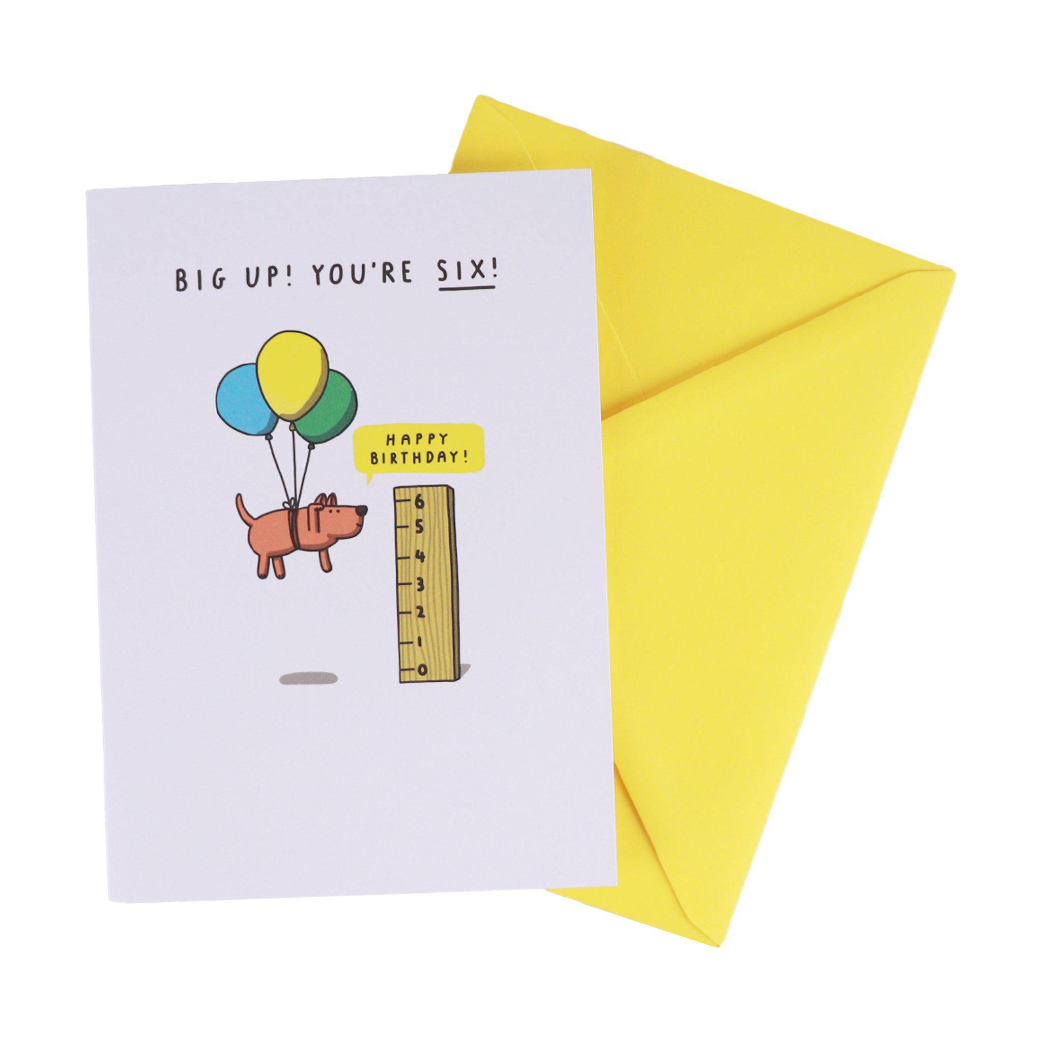 Card Happy 6th Birthday I Klosh Online Greeting Card Store KLOSH