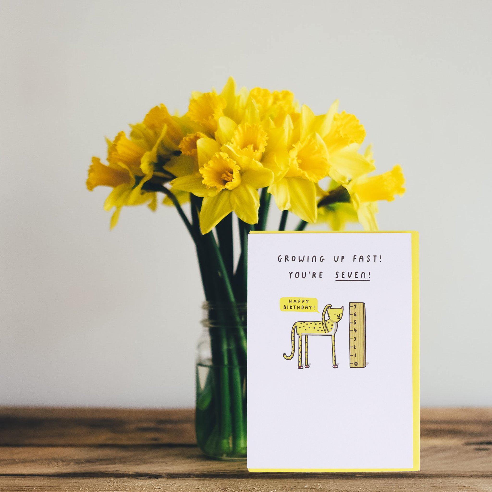 Card Happy 7th Birthday I Klosh Online Greeting Card Store KLOSH