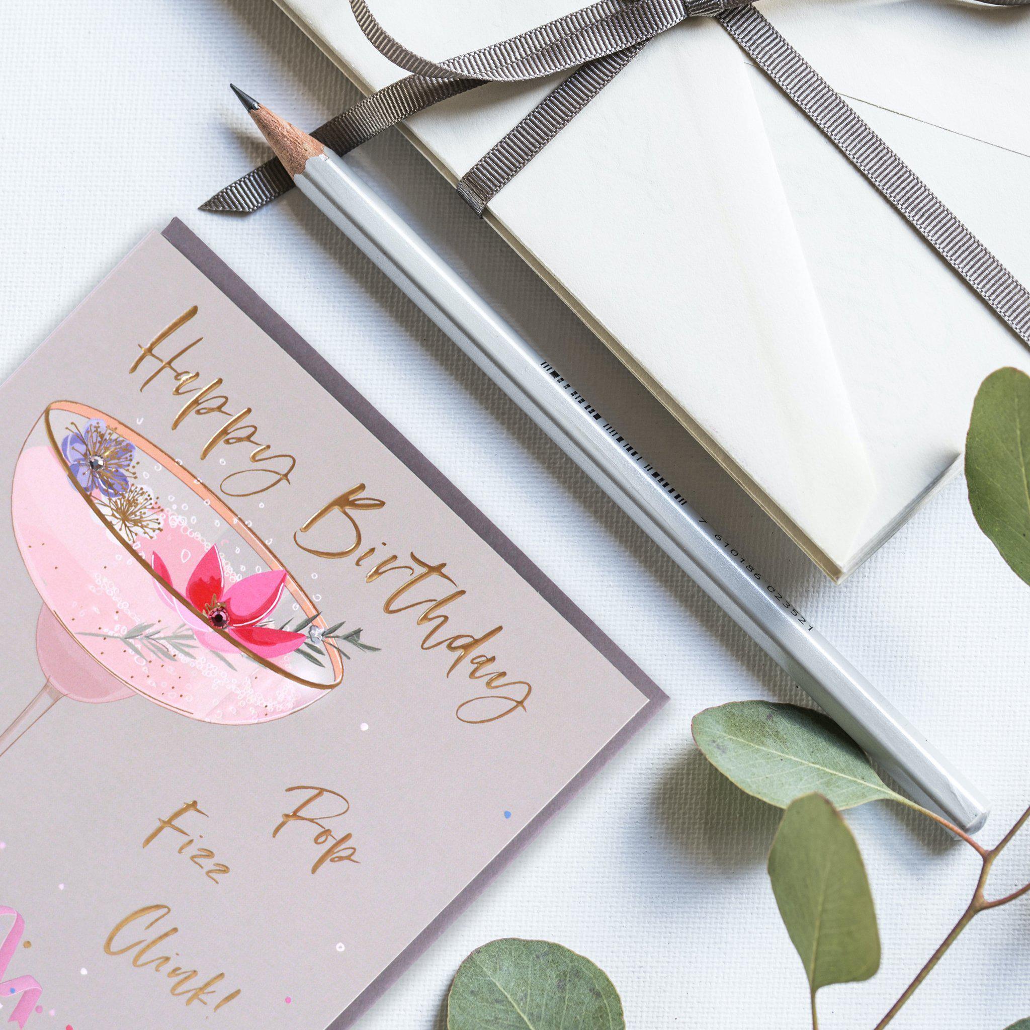 Card - Happy Birthday Champagne Glass - KLOSH