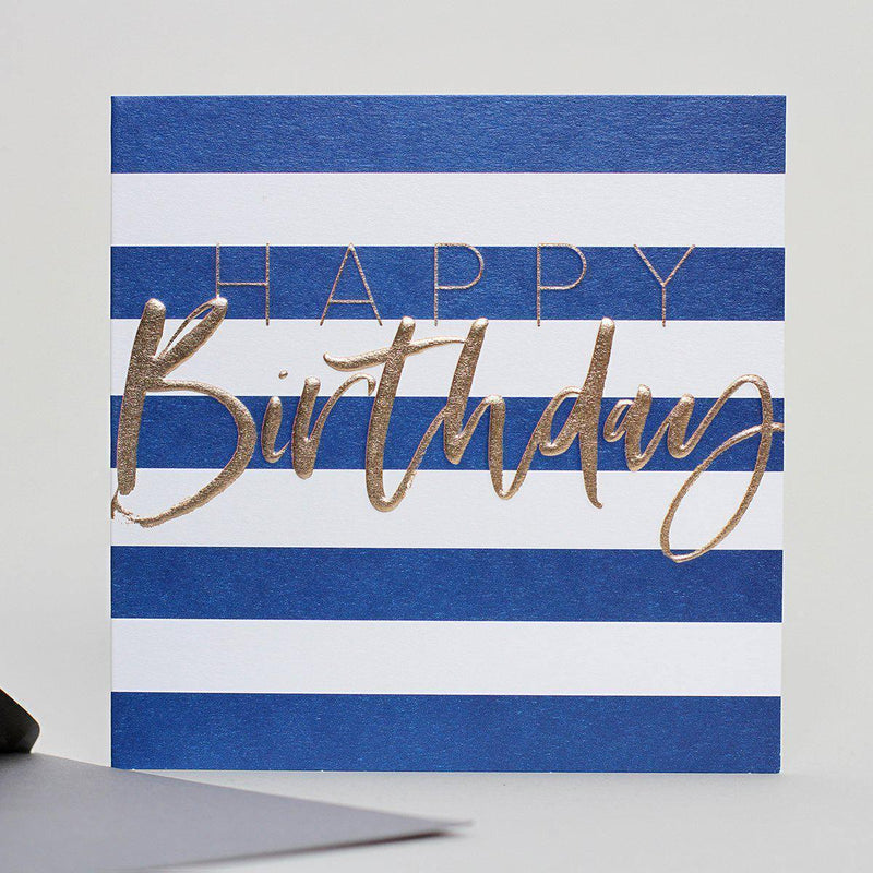 Card - Happy Birthday Stripe - KLOSH