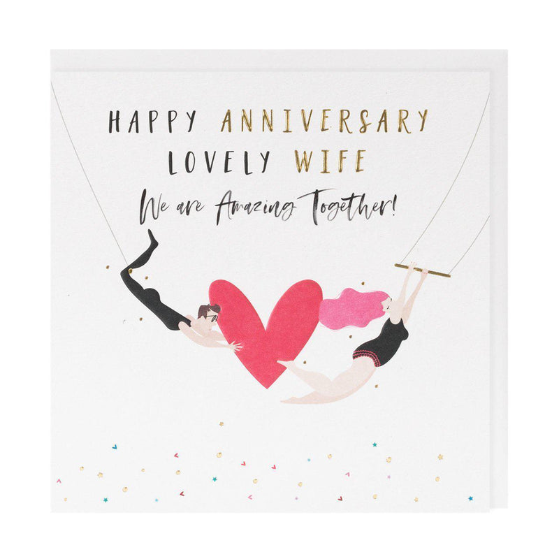 Card - Happy Day Happy Anniversary Wife - KLOSH