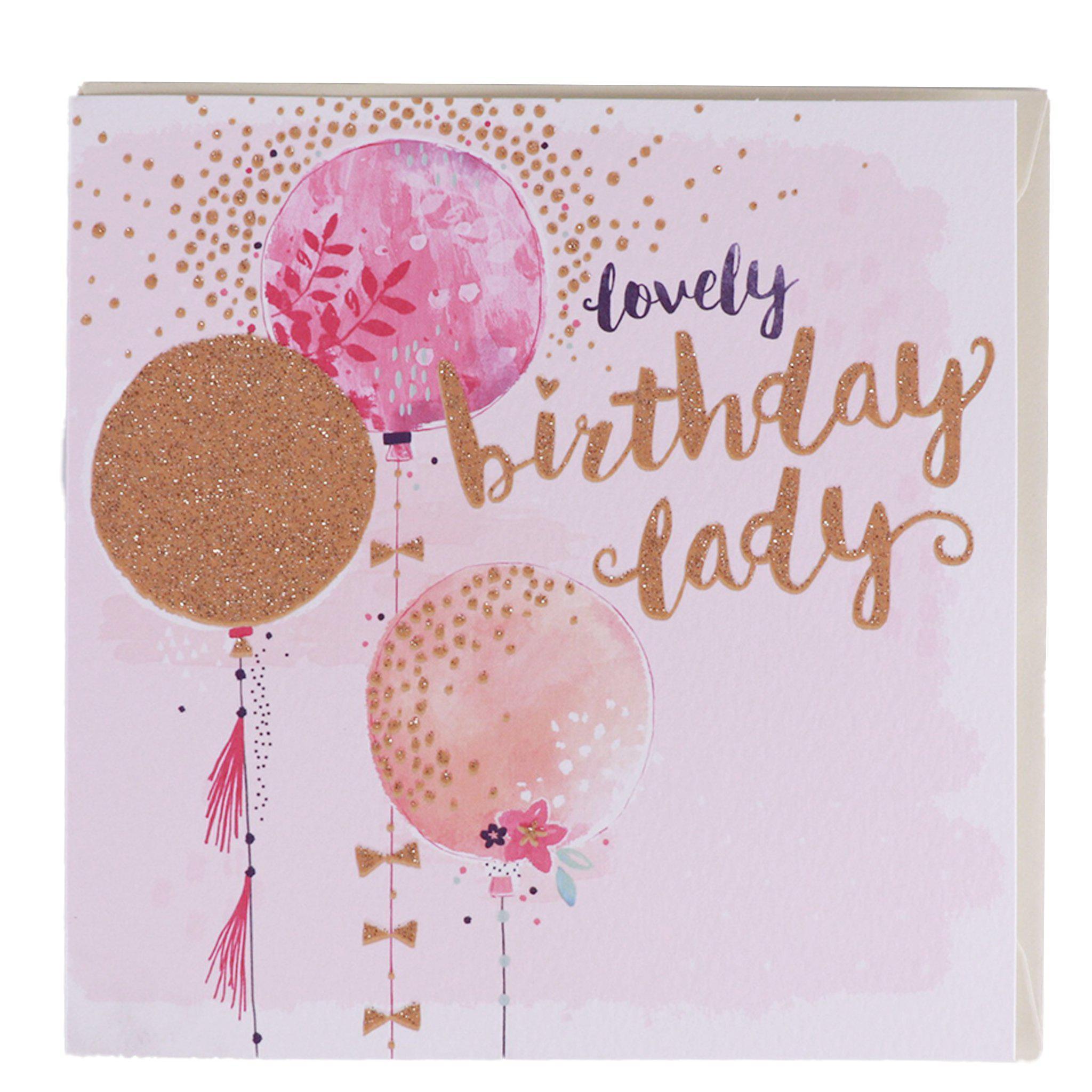 Card - Lovely Birthday Lady - KLOSH