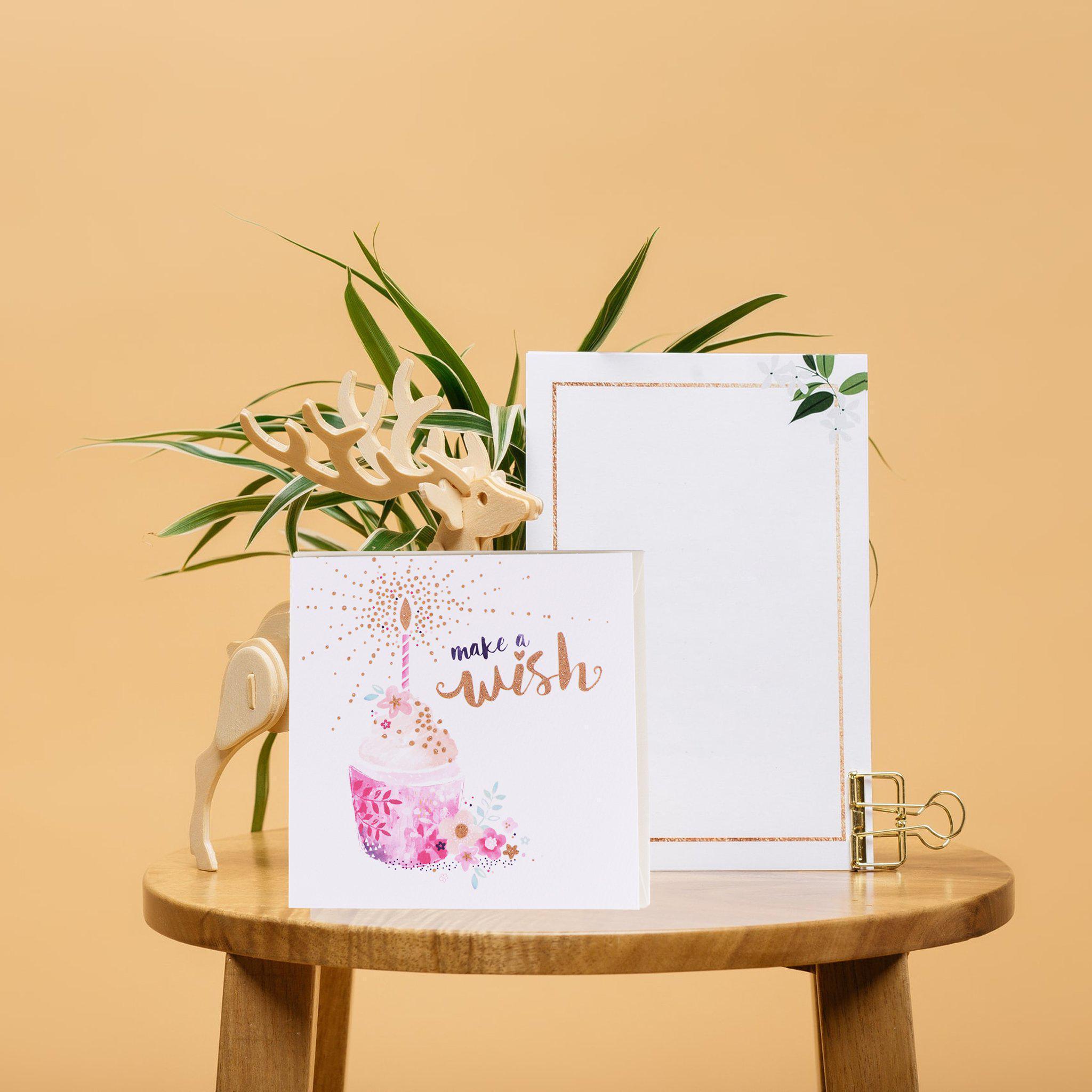 Card - Make A Wish Cupcake Birthday - KLOSH