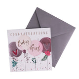 Card - New Baby Girl Balloons - KLOSH