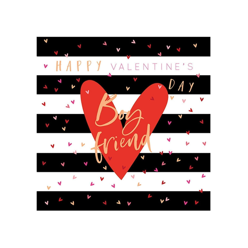 Card - Stripe & Heart Boyfriend Valentine's Day - KLOSH