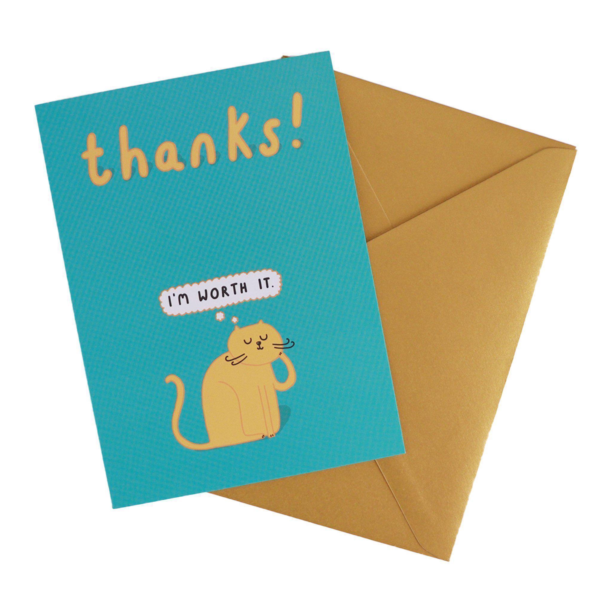 Card - Thanks I'm Worth It - KLOSH