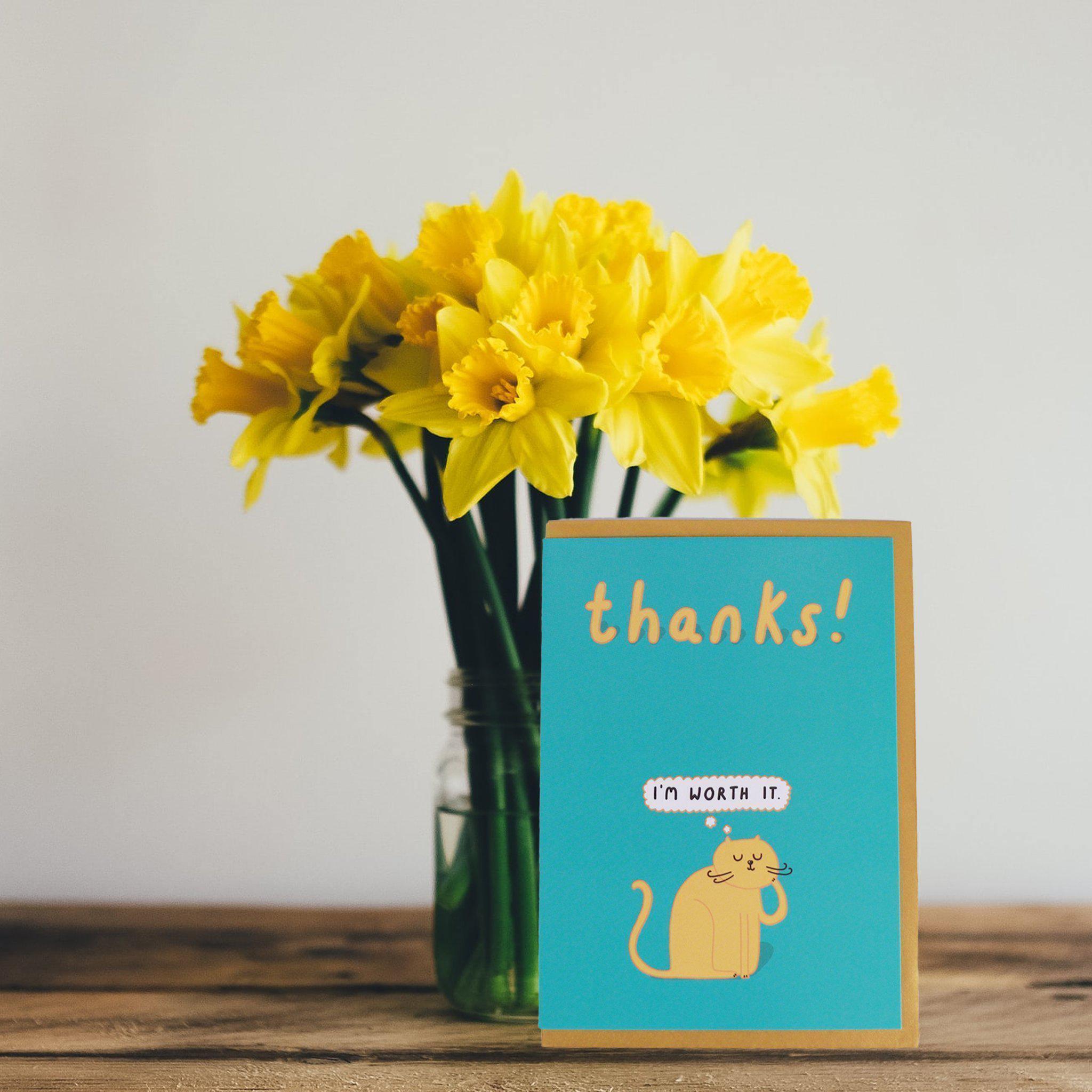 Card - Thanks I'm Worth It - KLOSH