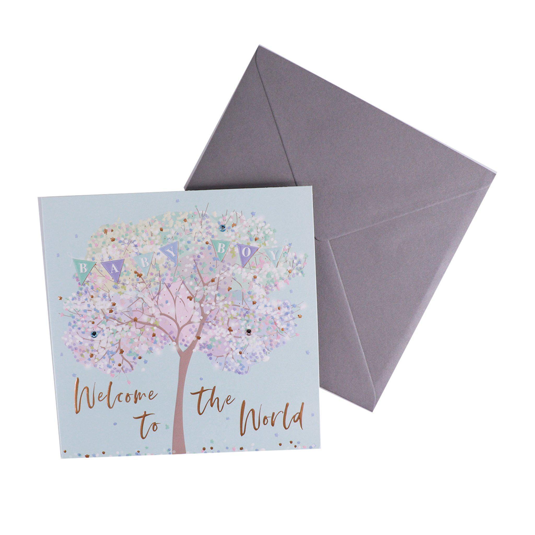 Card - Welcome to the World Baby Boy - KLOSH