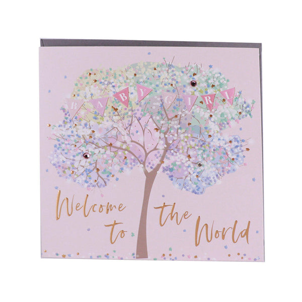 Card - Welcome to the World Baby Girl - KLOSH