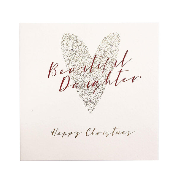Christmas Card - Beautiful Daughter Happy Christmas - KLOSH