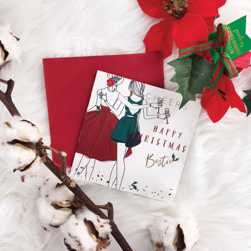 Christmas Card - Happy Christmas Bestie - KLOSH