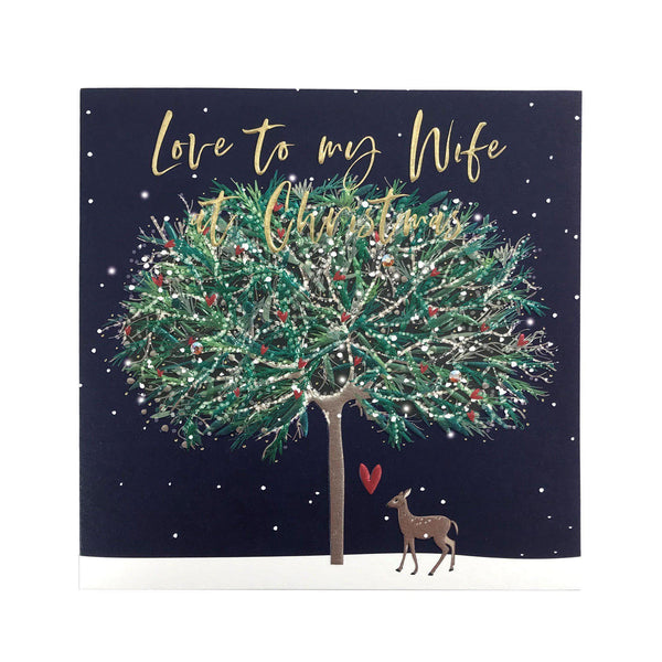 Christmas Card - Love To My Wife At Christmas - KLOSH
