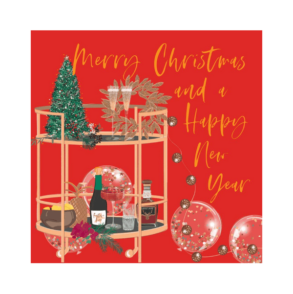 Christmas Card - Merry Christmas & Happy New Year Drink - KLOSH