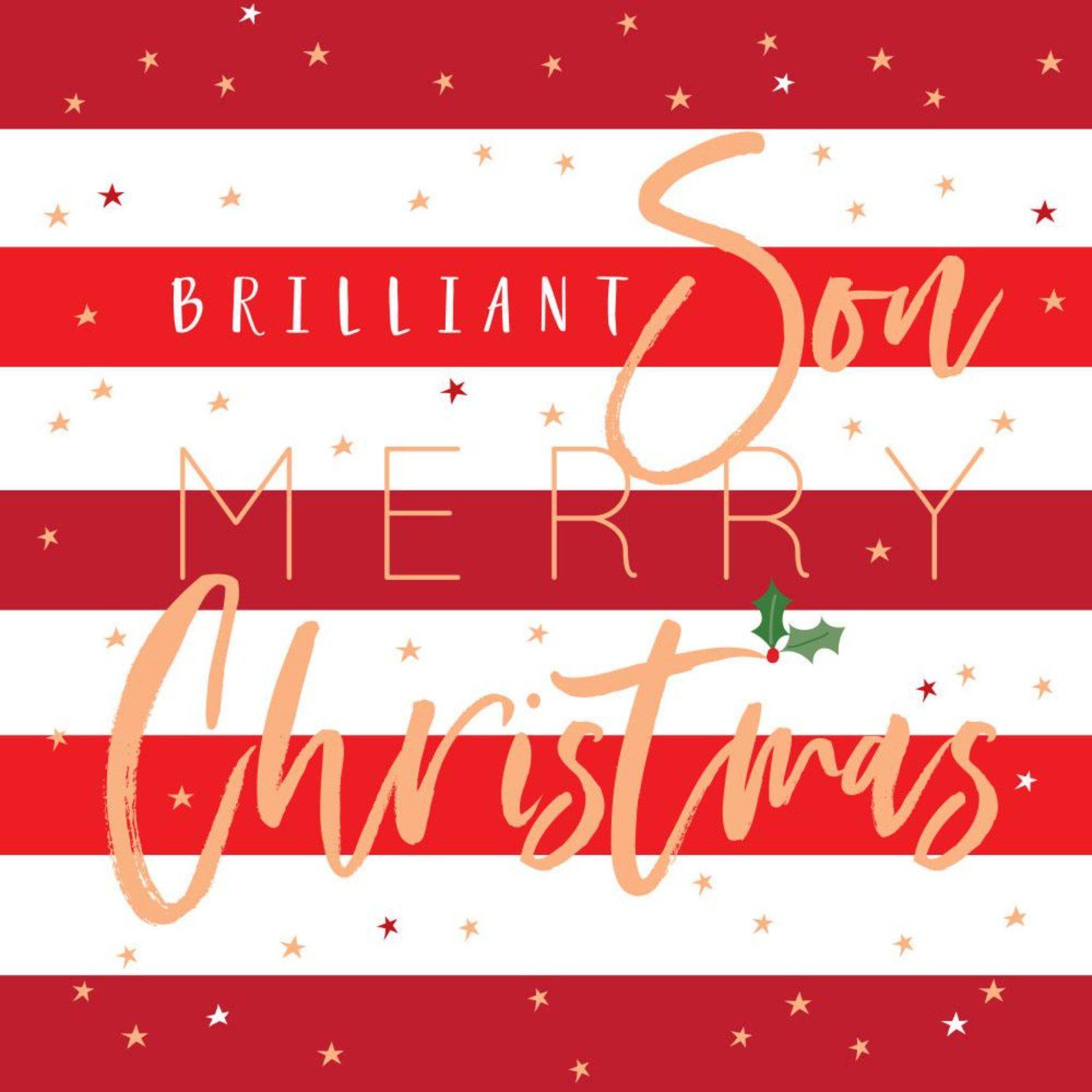Christmas Card - Merry Christmas Brilliant Son - KLOSH