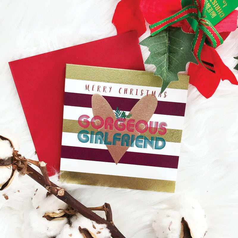 Christmas Card - Merry Christmas Gorgeous Girlfriend - KLOSH