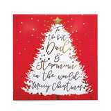 Christmas Card - Merry Christmas To The Best Dad & Stepmum - KLOSH