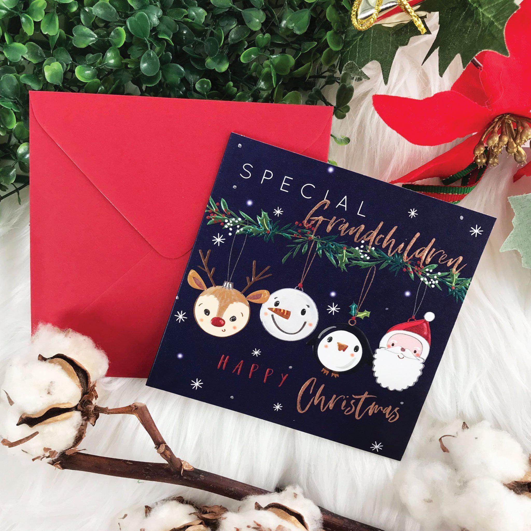 Christmas Card - Special Grandchildren Merry Christmas - KLOSH