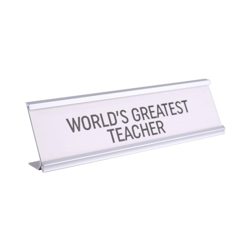 Desk Plaque - World's Greatest Teacher - KLOSH