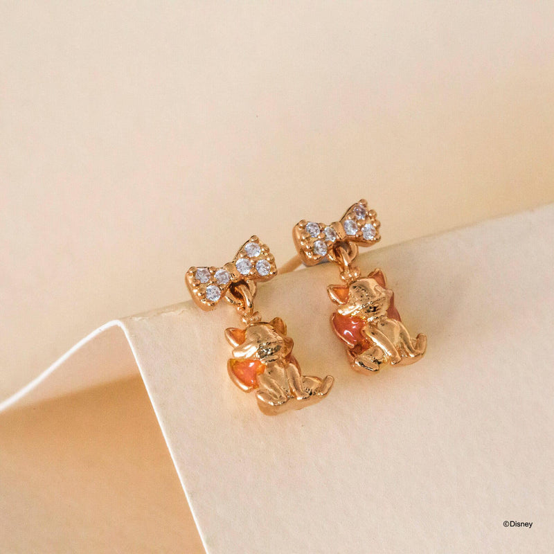Disney Drop Earring - Diamante Marie Rose Gold - KLOSH