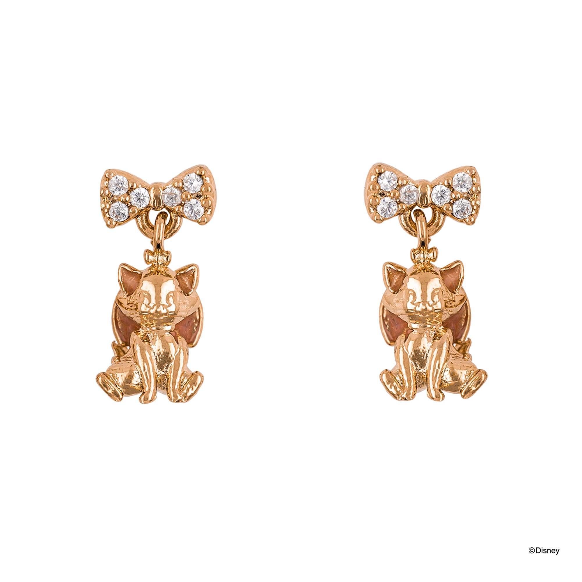Disney Drop Earring - Diamante Marie Rose Gold - KLOSH