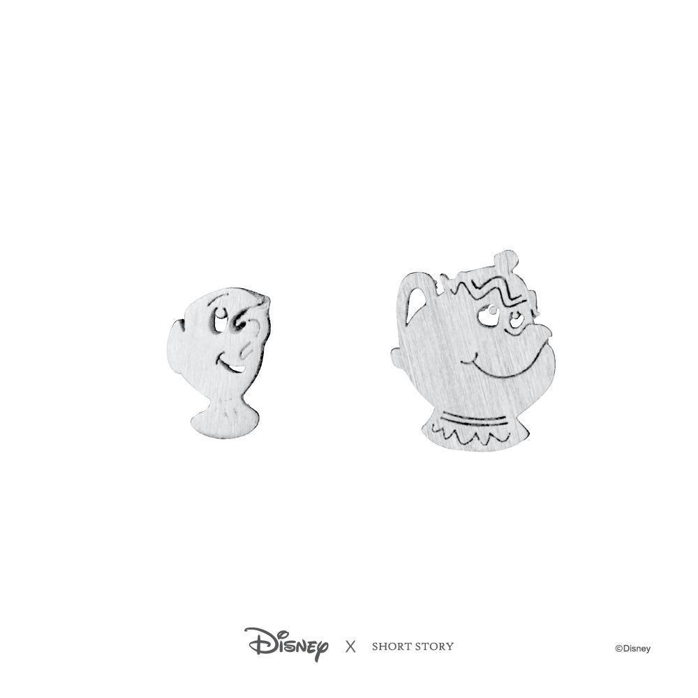 Disney Earring - Belle Mrs Potts and Chip Silver - KLOSH