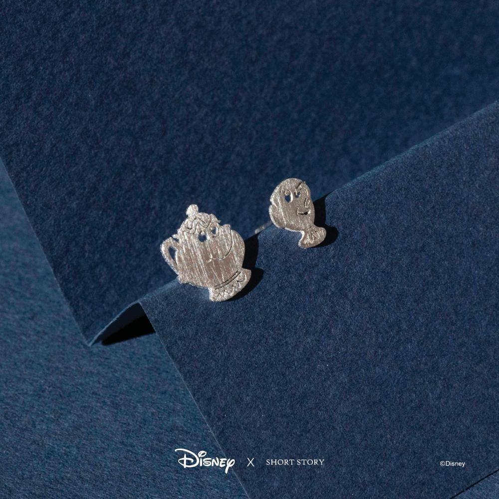 Disney Earring - Belle Mrs Potts and Chip Silver - KLOSH