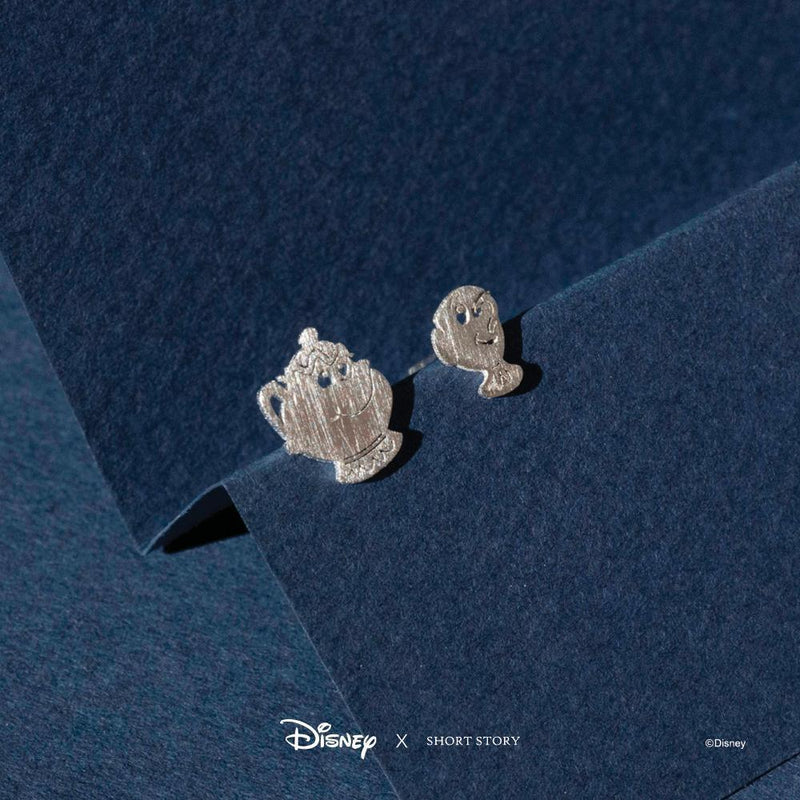 Disney Earring - Belle Mrs Potts and Chip Silver - KLOSH