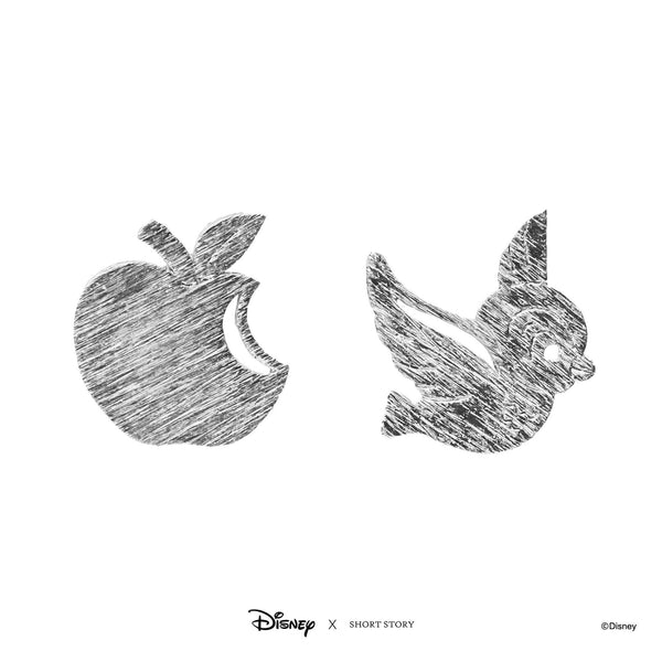 Disney Earring - Blue Bird and Apple Silver - KLOSH
