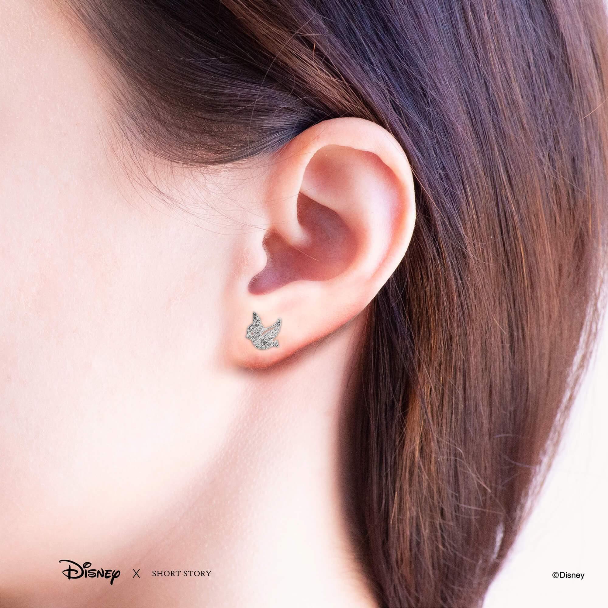 Disney Earring - Blue Bird and Apple Silver - KLOSH