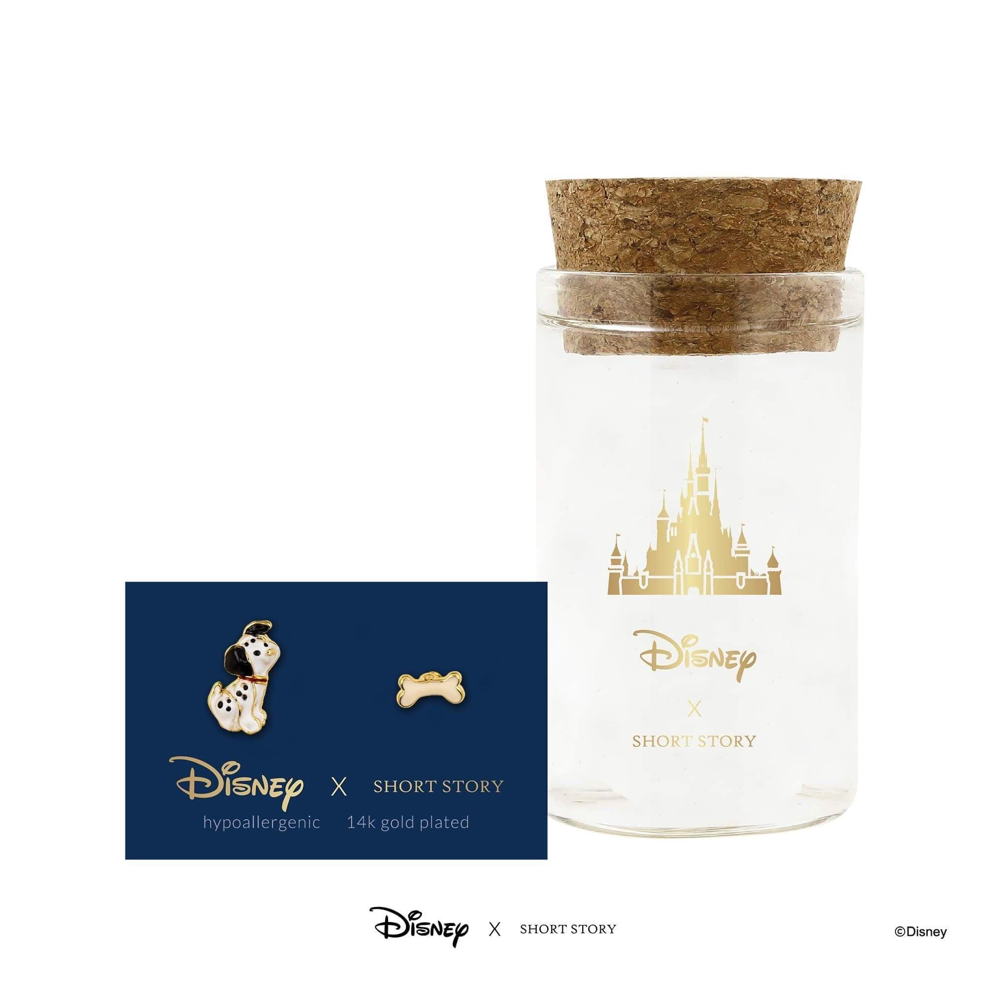 Disney Earring - Epoxy 101 Dalmations Dog and Bone - KLOSH