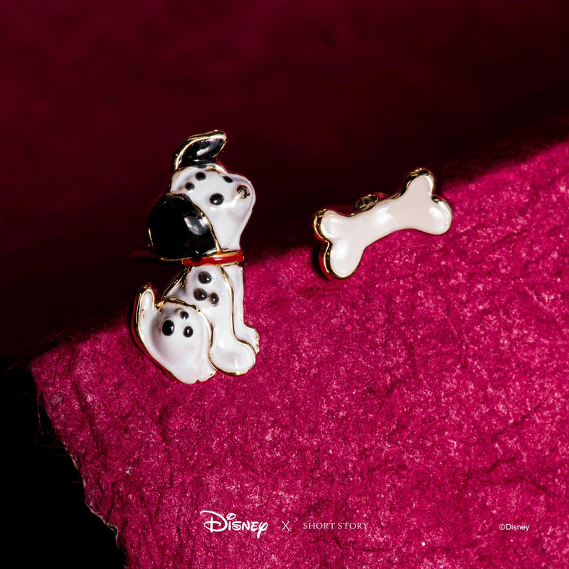 Disney Earring - Epoxy 101 Dalmations Dog and Bone - KLOSH