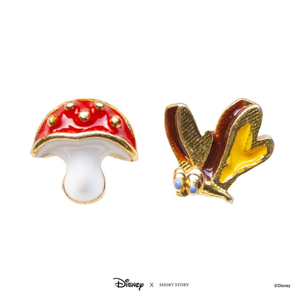 Disney Earring - Epoxy Mushroom and Butterfly - KLOSH