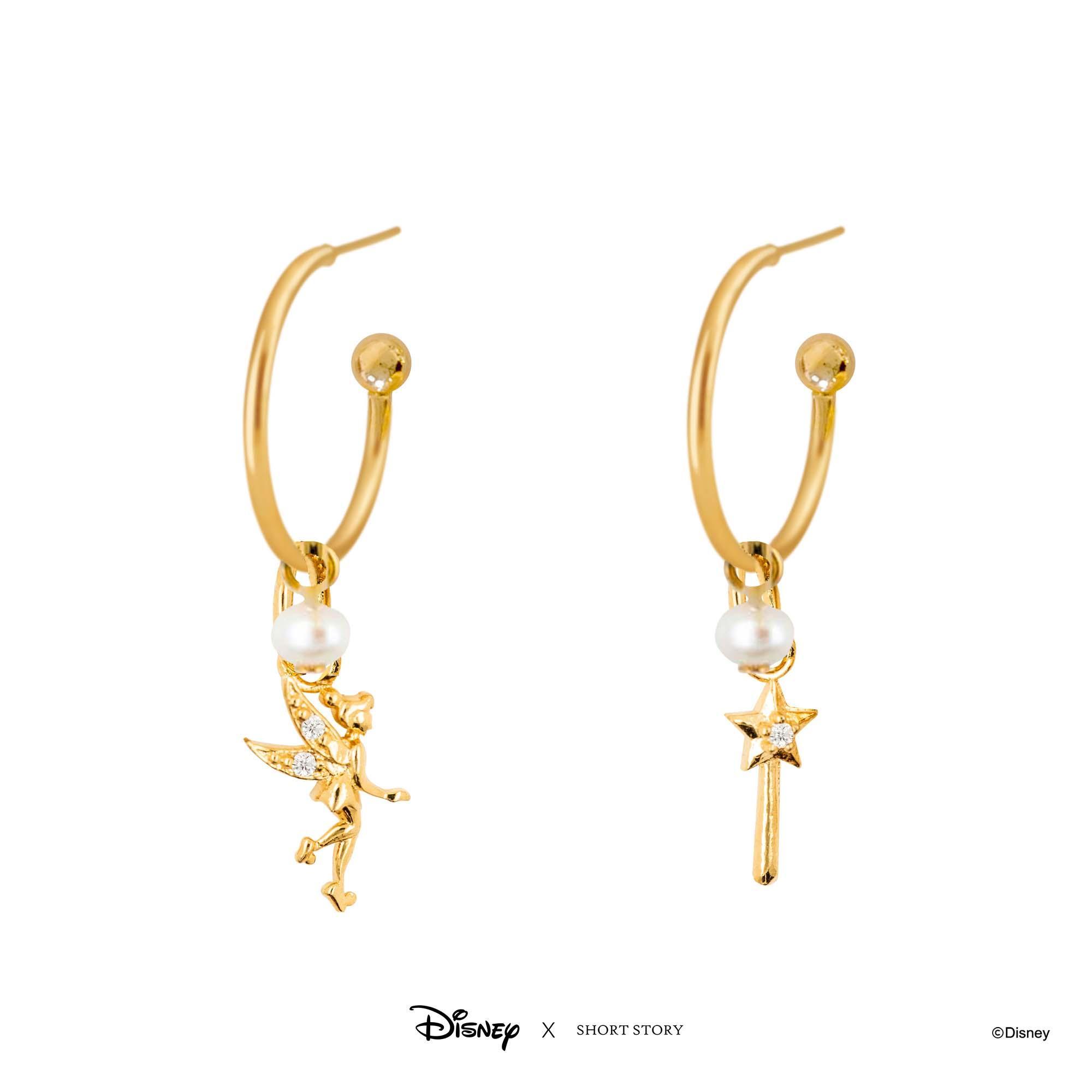 Disney Hoop Earring - Tinker Bell Gold - KLOSH
